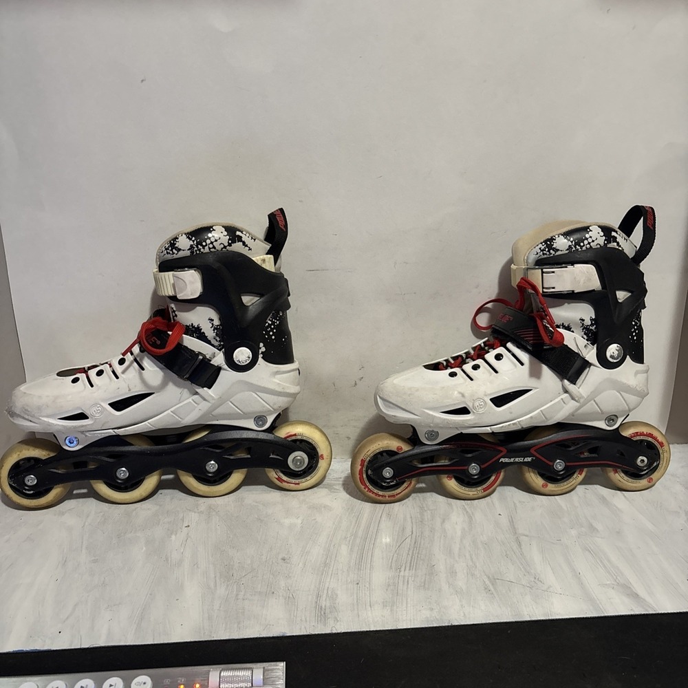 Powerslide Black Freeskates Inline Skates Mens Size US6.5/ Woman's 4.5 Worn